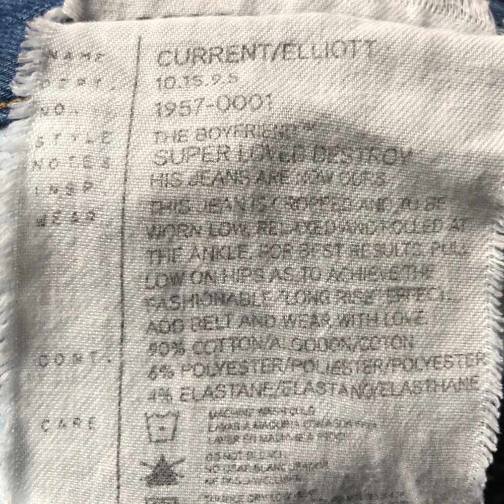 Current/Elliott Jeans Size 24 - Picture 9 of 12